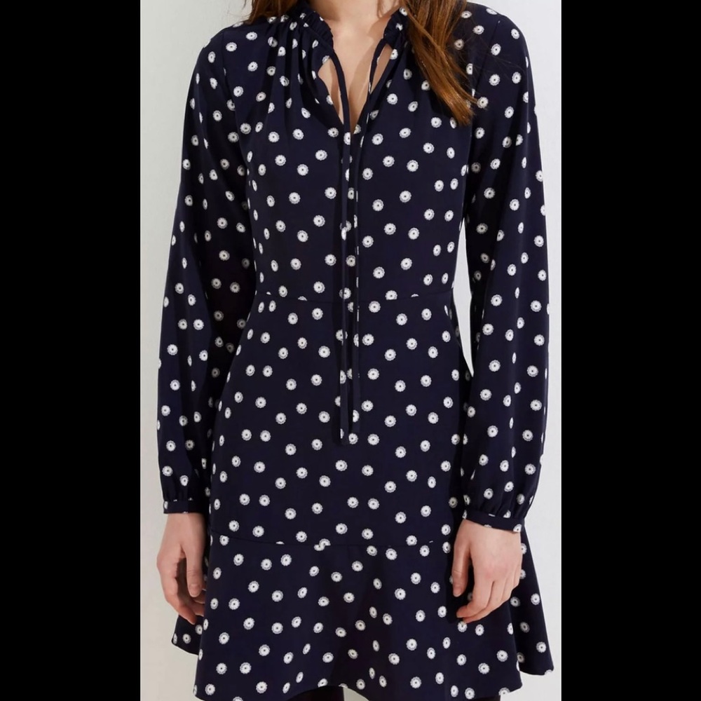 LOFT Bloom Ruffle Tie Neck Dress
NEW WITH TAGS